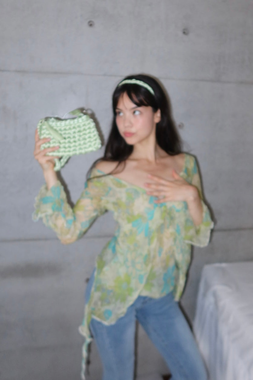 Baby Ribbon Bag ♡Light Green/緑♡