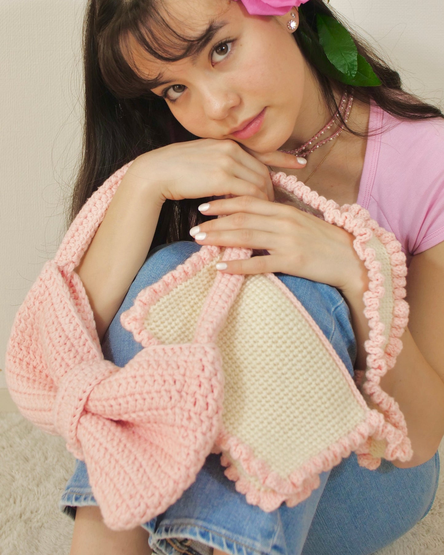 Duo Bow Bag ♡Pink/ピンク♡