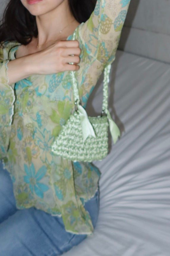 Baby Ribbon Bag ♡Light Green/緑♡