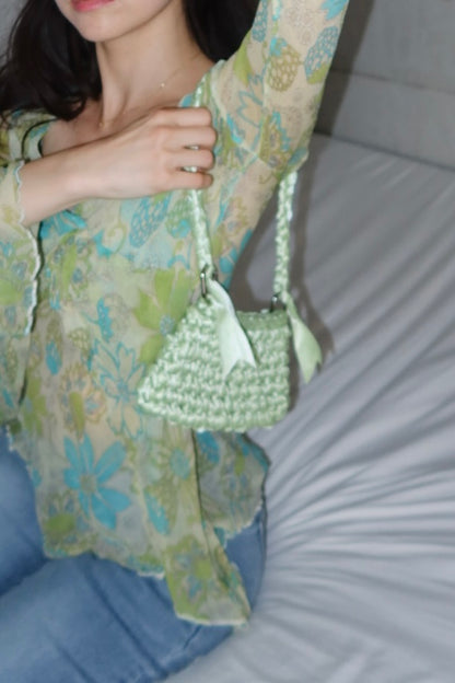 Baby Ribbon Bag ♡Light Green/緑♡