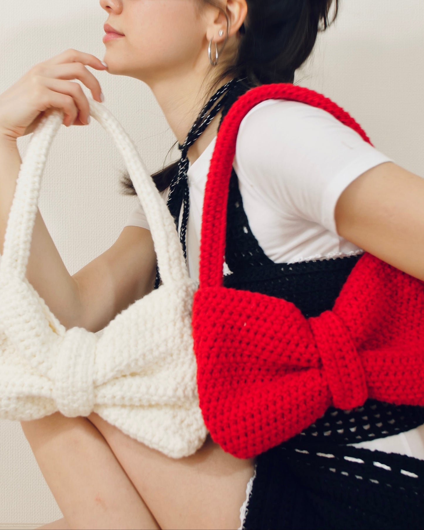 Duo Bow Bag ♡Red/赤♡