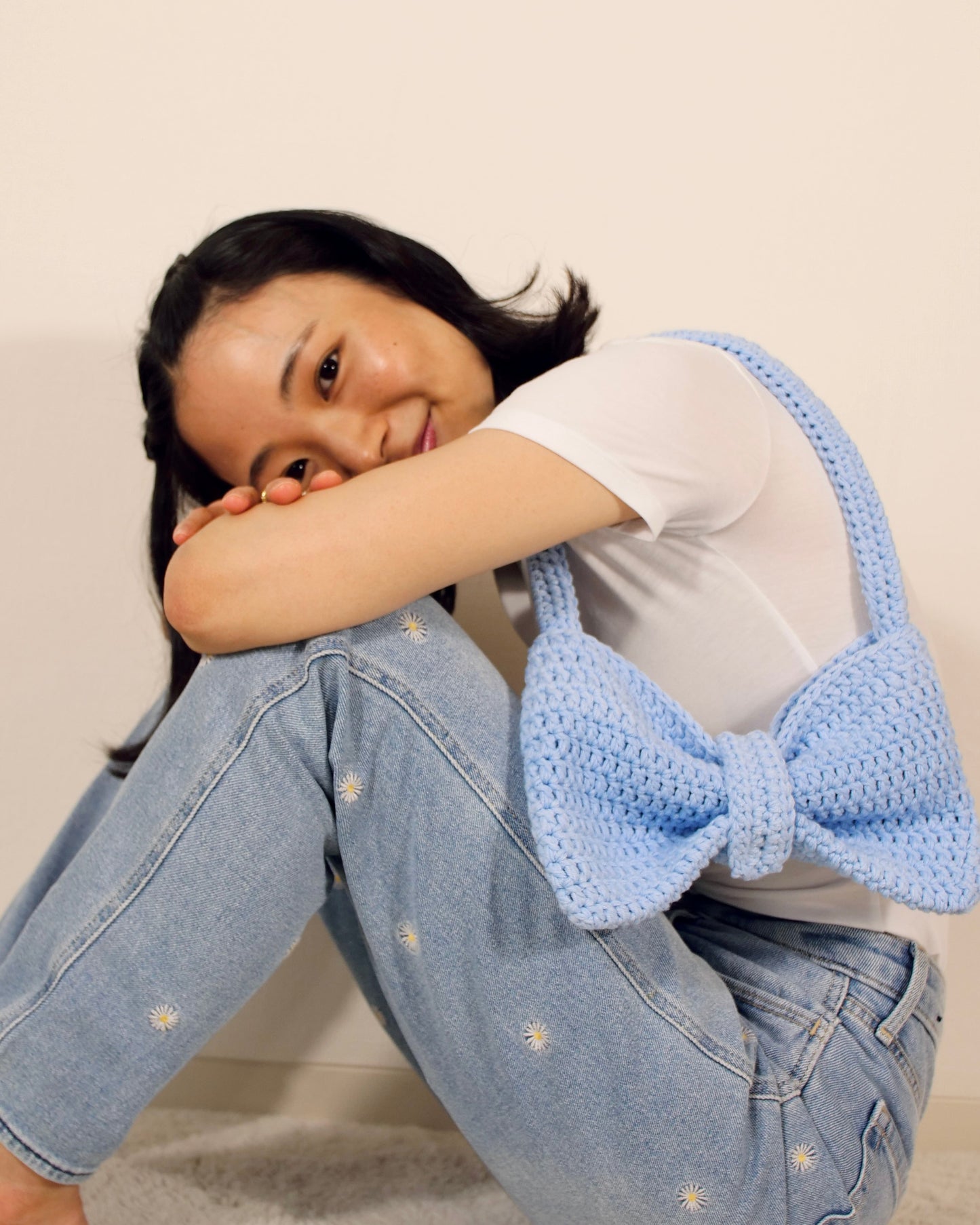 Duo Bow Bag ♡Light Blue/水色♡